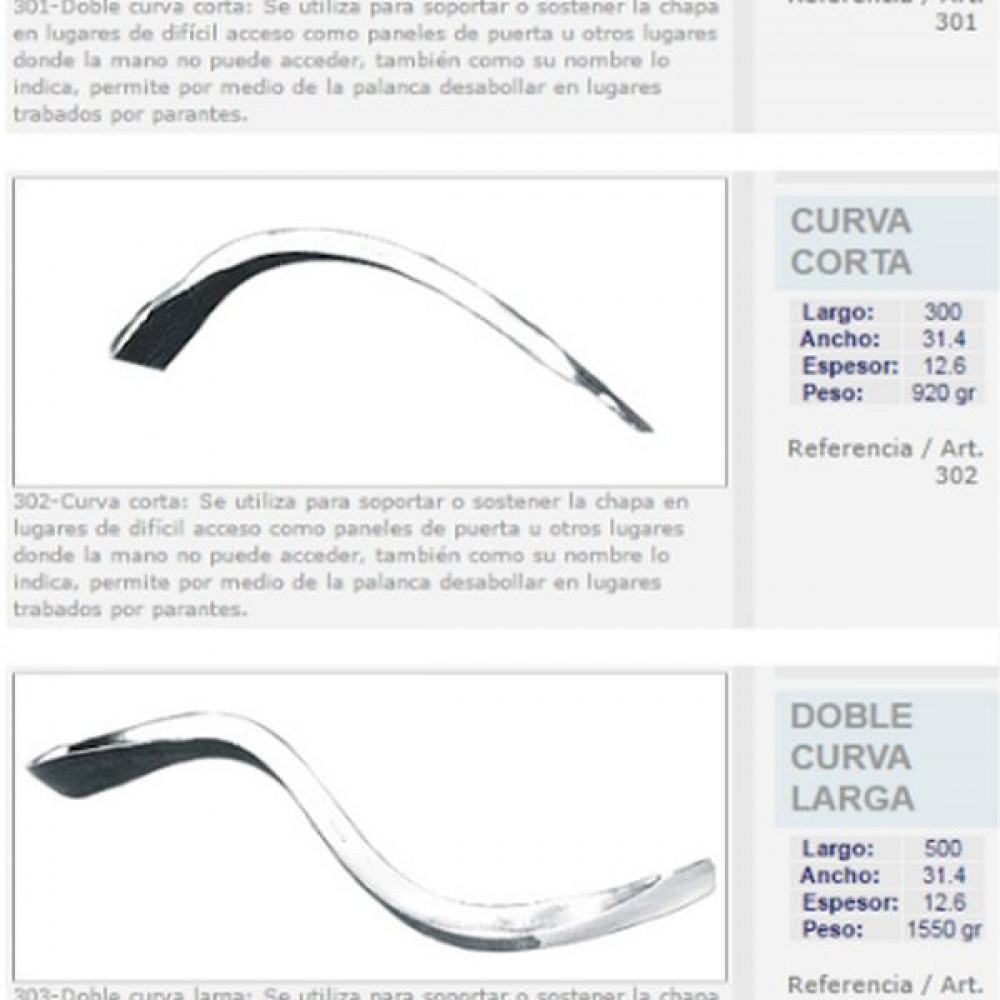 palancas-para-chapisteria-automotor-de-acero-forjado-marca-rico-