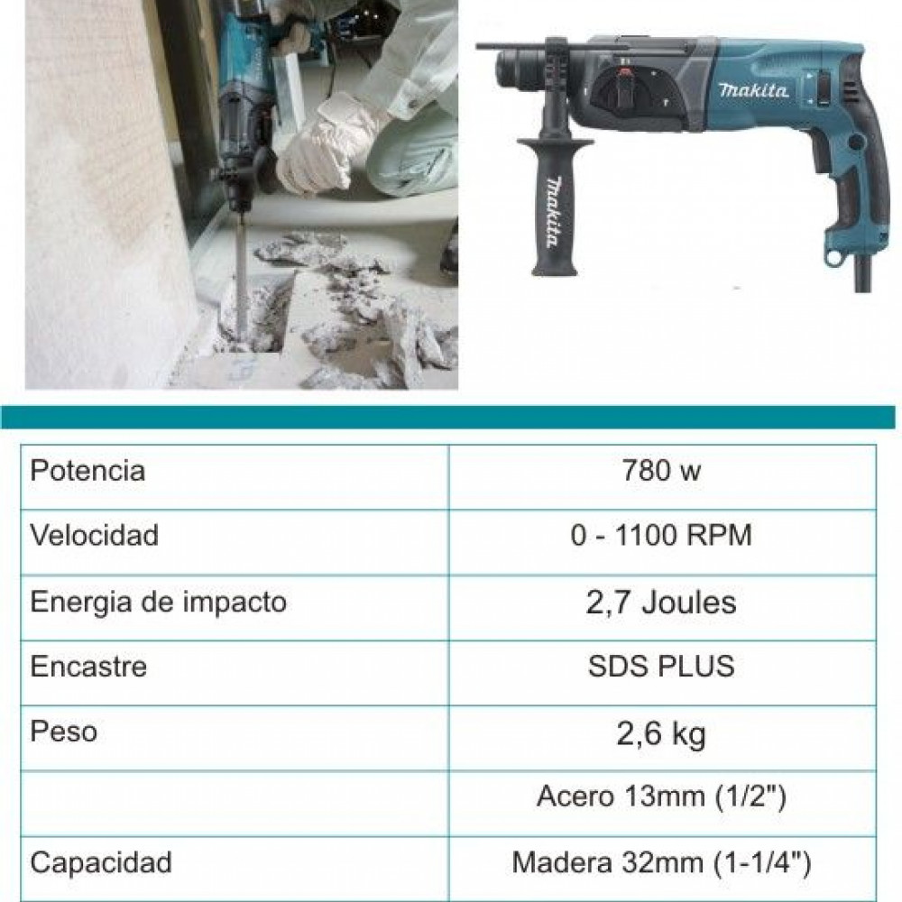 rotomartillo-rotopercutor-encastre-sdsplus-con-funcion-de-cincel-detencion-de-giro-hasta-24mm-en-hormigon-marca-makita-hr2470