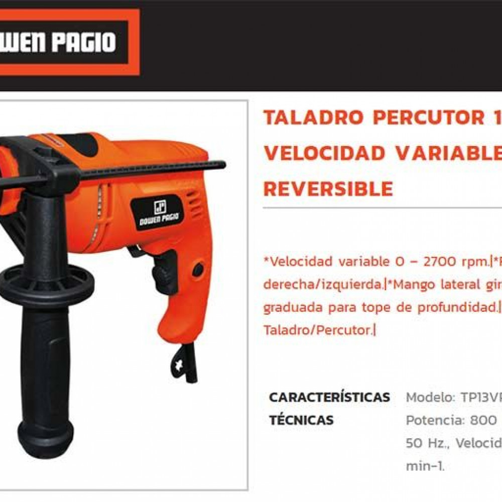 taladro-electrico-rotopercutor-con-percusion-mecanica-con-mandril-de-13mm-velocidad-variable-y-reversa-marca-dowen-pagio-tp13vp-9993814