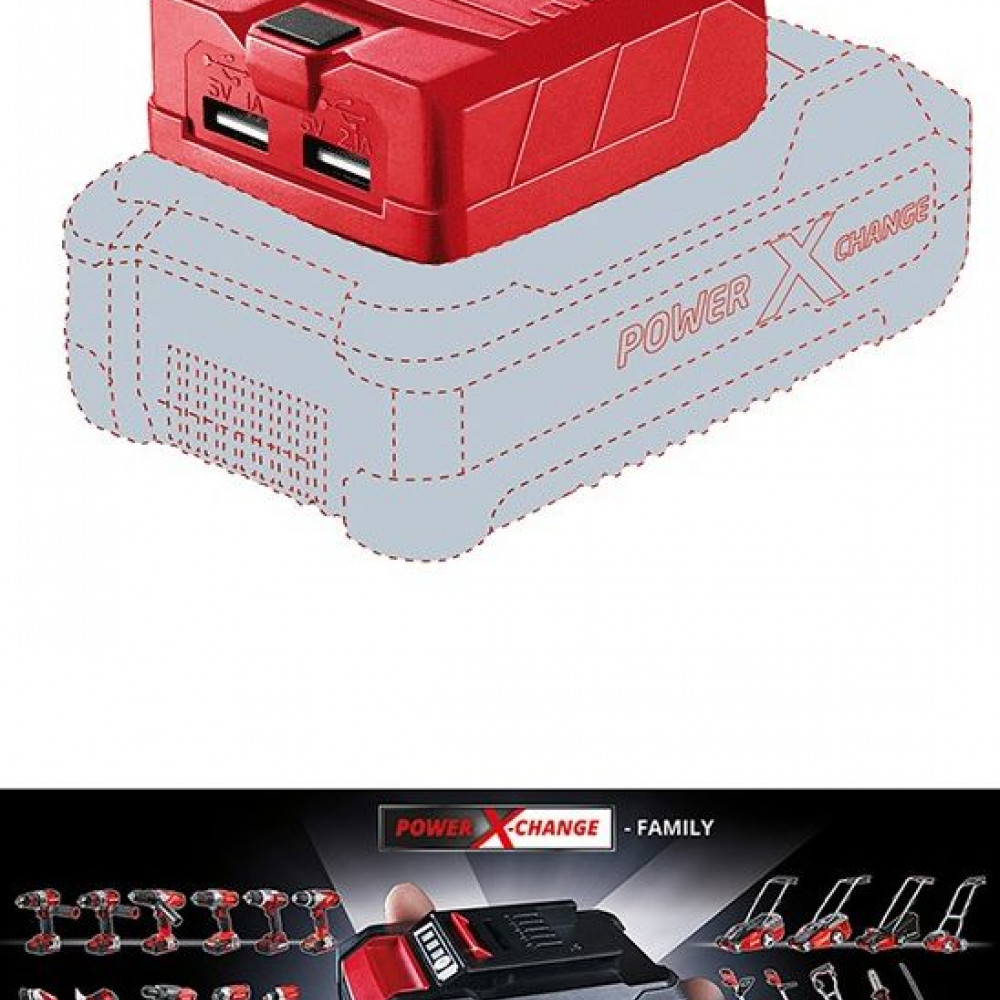 adaptador-usb-doble-para-acoplar-a-baterias-recargables-18v-power-change-einhell-te-cp-18-li-usb-solo