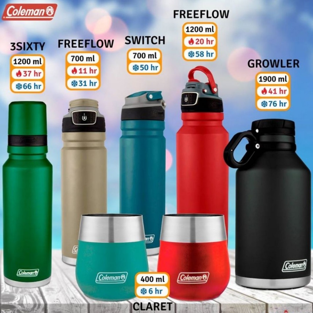 termos-botellas-termicas-deportivas-growler-vasos-termicos-claret-materos-de-larga-duracion-y-picos-automaticos-marca-coleman-freeflow-switch-3sixty