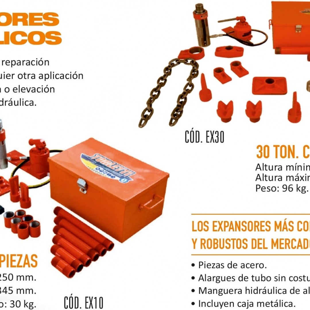 expansores-hidraulicos-de-chapistas-para-uso-en-autos-camionetas-camiones-con-capacidad-de-10-toneladas-y-de-30-toneladas-marca-torque-torletti-ex10-ex30