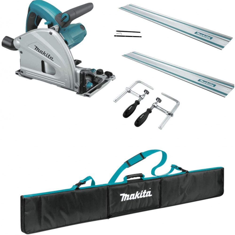 Sierra Circular Para Madera Con Guías Tipo Carriles de Aluminio Hasta  3.30mts Con Velocidad Variable Marca Makita SP6000